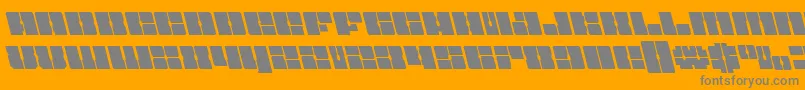 Starnurseryleft Font – Gray Fonts on Orange Background