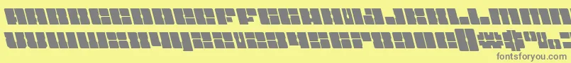 Starnurseryleft Font – Gray Fonts on Yellow Background