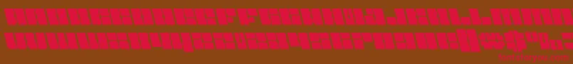 Starnurseryleft Font – Red Fonts on Brown Background