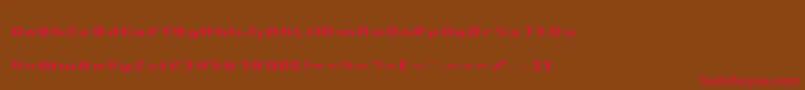 BlumRegular Font – Red Fonts on Brown Background
