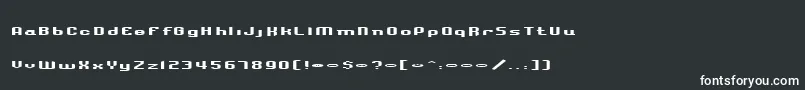 BlumRegular Font – White Fonts on Black Background