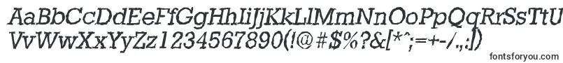 StaffordrandomItalic-fontti – Erilaiset fontit