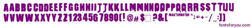 Masturbator Font – Purple Fonts