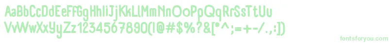 PanforteBold Font – Green Fonts on White Background