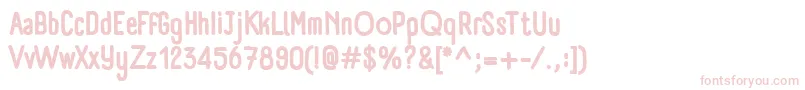 PanforteBold Font – Pink Fonts on White Background