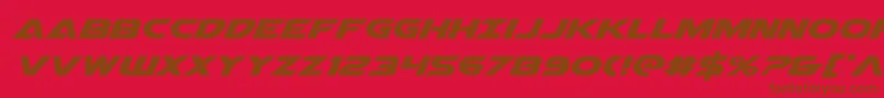 Шрифт Airstrikeexpand – коричневые шрифты на красном фоне
