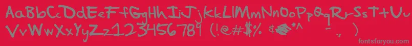 fuente Impalinger – Fuentes Grises Sobre Fondo Rojo