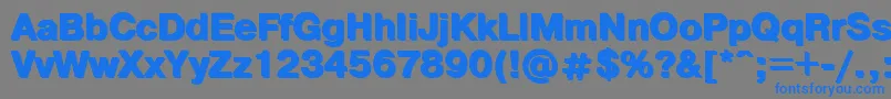 Pshb Font – Blue Fonts on Gray Background