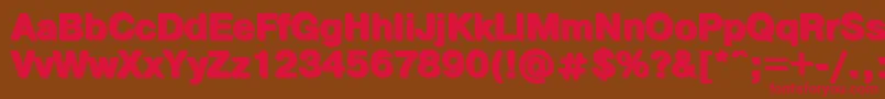 Pshb Font – Red Fonts on Brown Background