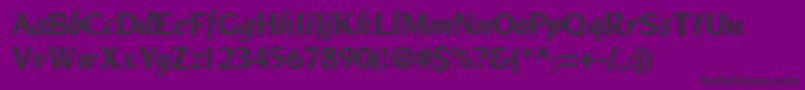 Шрифт Tridentssk ffy – чёрные шрифты на фиолетовом фоне
