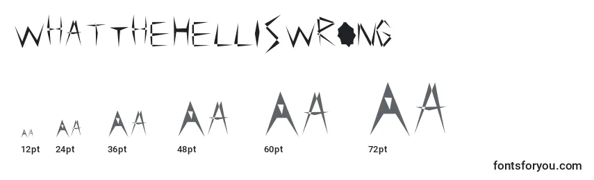 WhatTheHellIsWrong Font Sizes