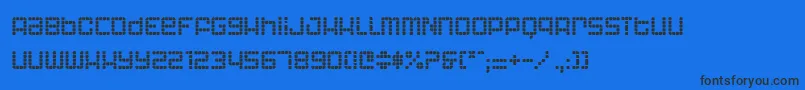 Шрифт Astri – чёрные шрифты на синем фоне