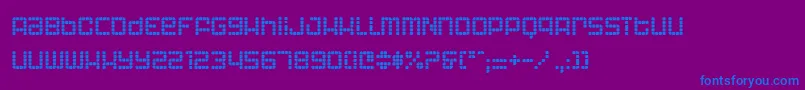 Шрифт Astri – синие шрифты на фиолетовом фоне