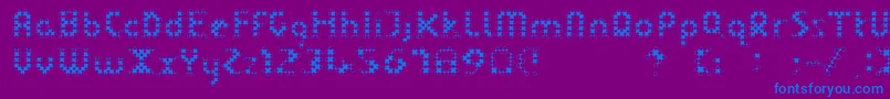 More about LinotypedotRegular Font LinotypedotRegular Font – Blue Fonts on Purple Background