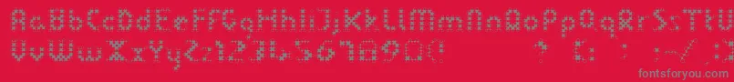 LinotypedotRegular Font – Gray Fonts on Red Background