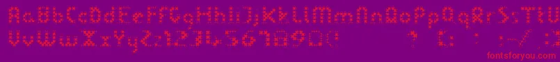 Lisätietoja LinotypedotRegular-fontista LinotypedotRegular-fontti – punaiset fontit violetilla taustalla