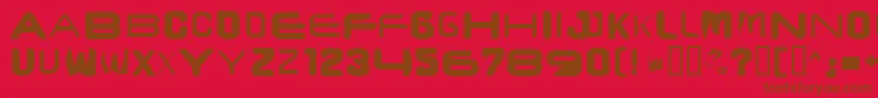 Brunscap Font – Brown Fonts on Red Background