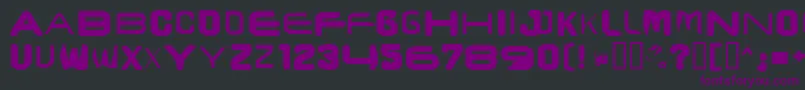 Brunscap Font – Purple Fonts on Black Background
