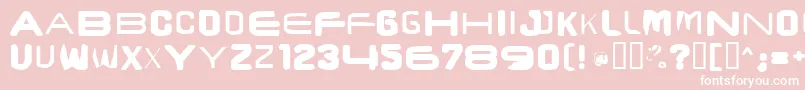 Lisätietoja Brunscap-fontista Brunscap-fontti – valkoiset fontit vaaleanpunaisella taustalla