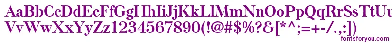 ElsenplstdBold Font – Purple Fonts on White Background