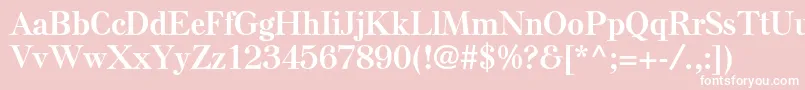 ElsenplstdBold Font – White Fonts on Pink Background