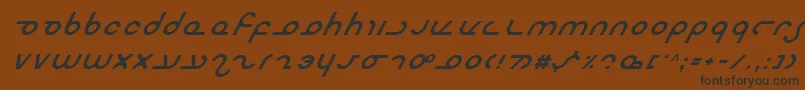 fuente MasterdomItalic – Fuentes Negras Sobre Fondo Marrón