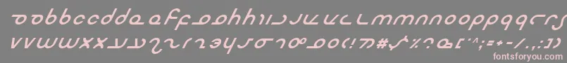 fuente MasterdomItalic – Fuentes Rosadas Sobre Fondo Gris