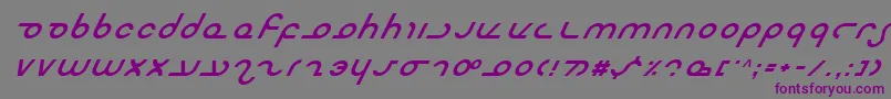 fuente MasterdomItalic – Fuentes Moradas Sobre Fondo Gris