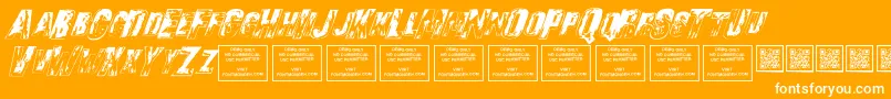 SonsofnoahItalic Font – White Fonts on Orange Background