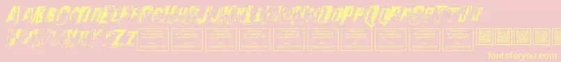 SonsofnoahItalic Font – Yellow Fonts on Pink Background