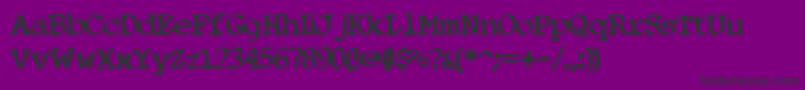 BlobfontG98 Font – Black Fonts on Purple Background