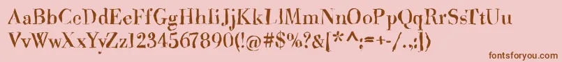 Brandomi Font – Brown Fonts on Pink Background