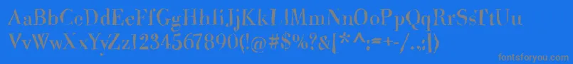 Brandomi Font – Gray Fonts on Blue Background