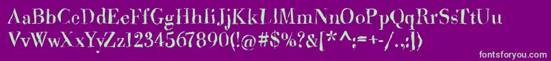Brandomi Font – Green Fonts on Purple Background