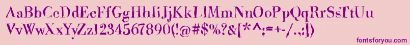 Brandomi Font – Purple Fonts on Pink Background