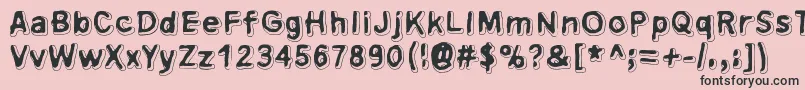 Xsderminatoer Font – Black Fonts on Pink Background