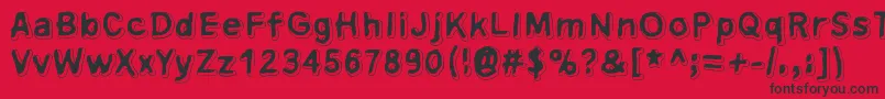 More about Xsderminatoer Font Xsderminatoer Font – Black Fonts on Red Background
