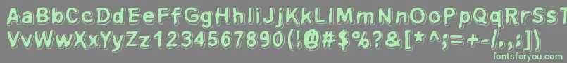 Xsderminatoer Font – Green Fonts on Gray Background