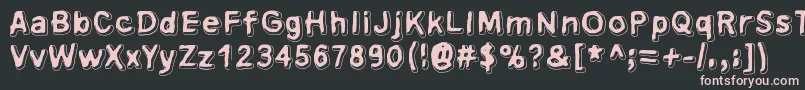 Xsderminatoer Font – Pink Fonts on Black Background