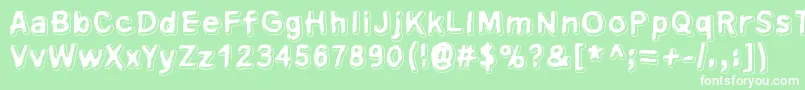 Xsderminatoer Font – White Fonts on Green Background