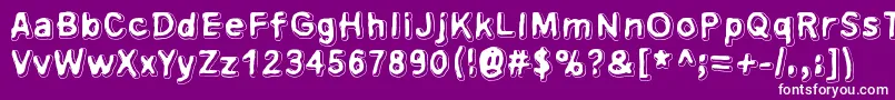 Xsderminatoer Font – White Fonts on Purple Background