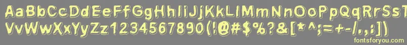 Xsderminatoer Font – Yellow Fonts on Gray Background