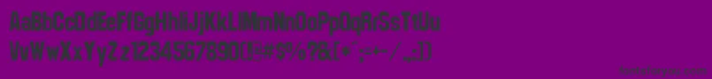CsdBlockBold-Schriftart – Schwarze Schriften auf violettem Hintergrund