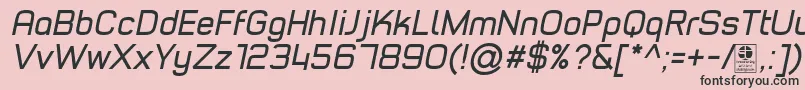 Saiba mais sobre a fonte TypoStyleItalicDemo Fonte TypoStyleItalicDemo – fontes pretas em um fundo rosa