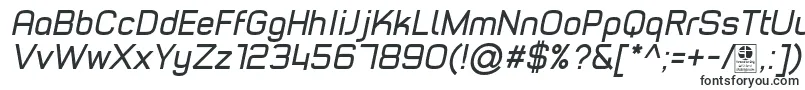 TypoStyleItalicDemo-fontti – erittäin leveät fontit
