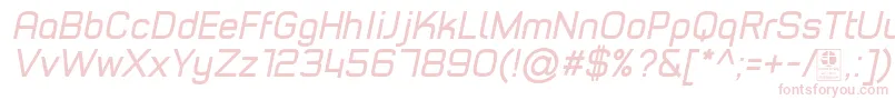 fuente TypoStyleItalicDemo – Fuentes Rosadas Sobre Fondo Blanco