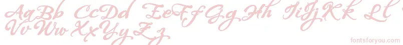 WhispersCalligraphyDemoSinuousBold Font – Pink Fonts on White Background