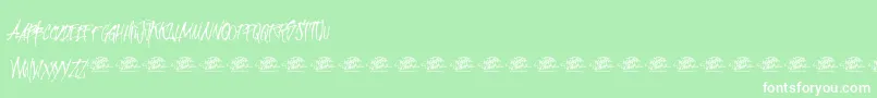 McfRevolutionInkDemo Font – White Fonts on Green Background