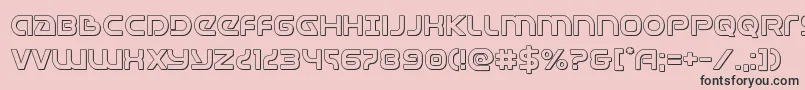 Universaljack3D Font – Black Fonts on Pink Background