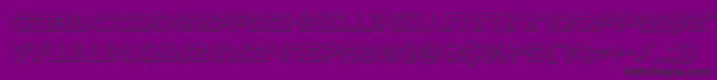 Universaljack3D Font – Black Fonts on Purple Background